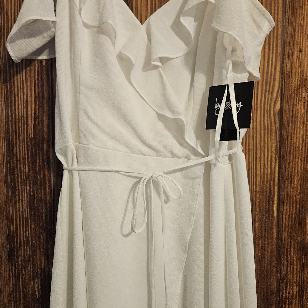 White Ruffle Dress - Picture 8 of 9